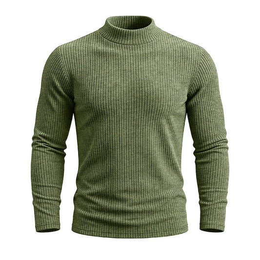 AJAY Mock Neck Long Sleeve Top