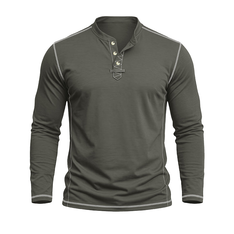 Daniel Long-Sleeve Henley T-Shirt