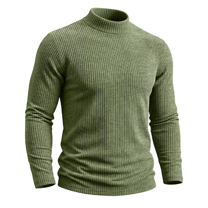 AJAY Mock Neck Long Sleeve Top