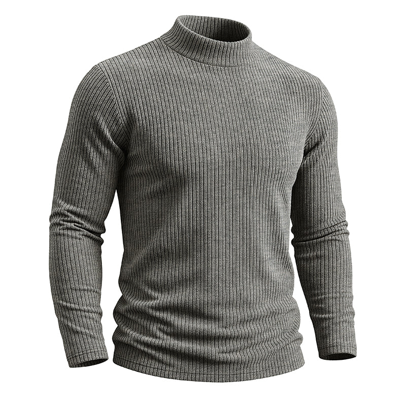 AJAY Mock Neck Long Sleeve Top