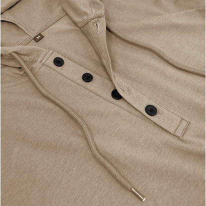 Abbott Short Sleeve Hooded Henley T-Shirt